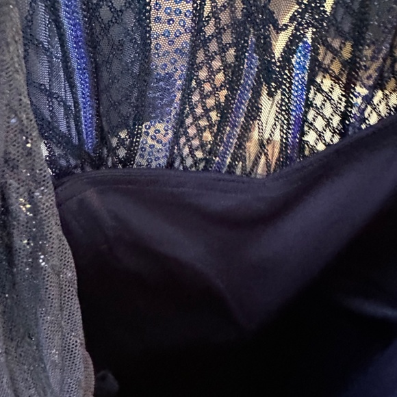 Blue Mother of Bride wedding party dress - Picture 7 of 7